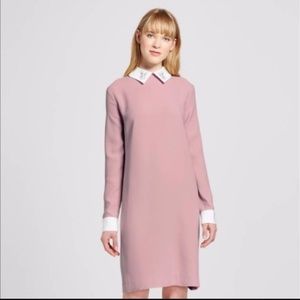 VICTORIA BECKHAM X TARGET BLUSH DRESS BUNNY COLLAR